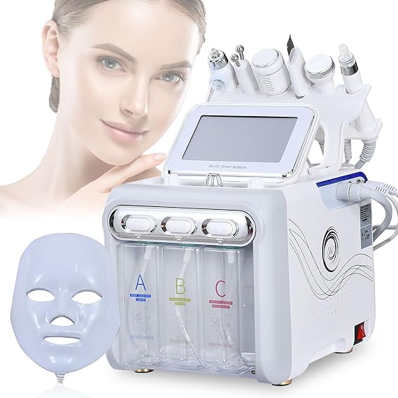 Hydrogen Oxygen 7 in1 Facial Care Machine with Mask Multifunctional Face Skin Care Device Elite